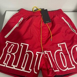 Rhude Red Swim Shorts